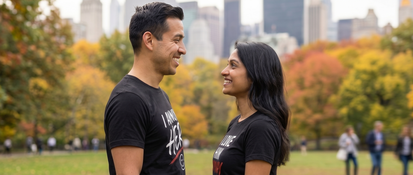 Couples Set- I Annoy Her/ I Love Him Anyways T-shirt