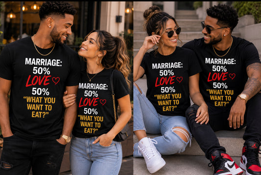 MARRIAGE 50%LOVE -T-Shirt